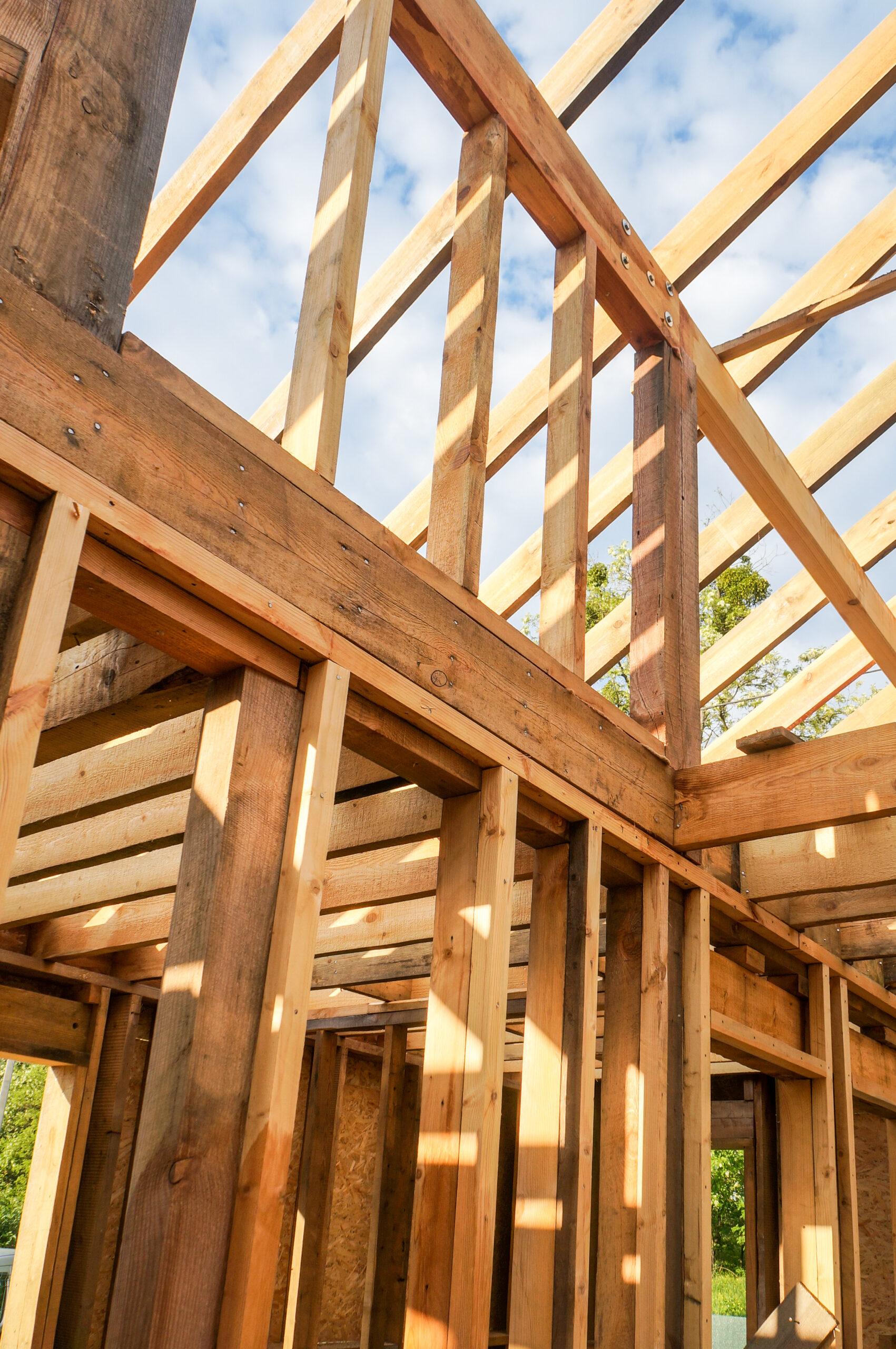 New home construction framing